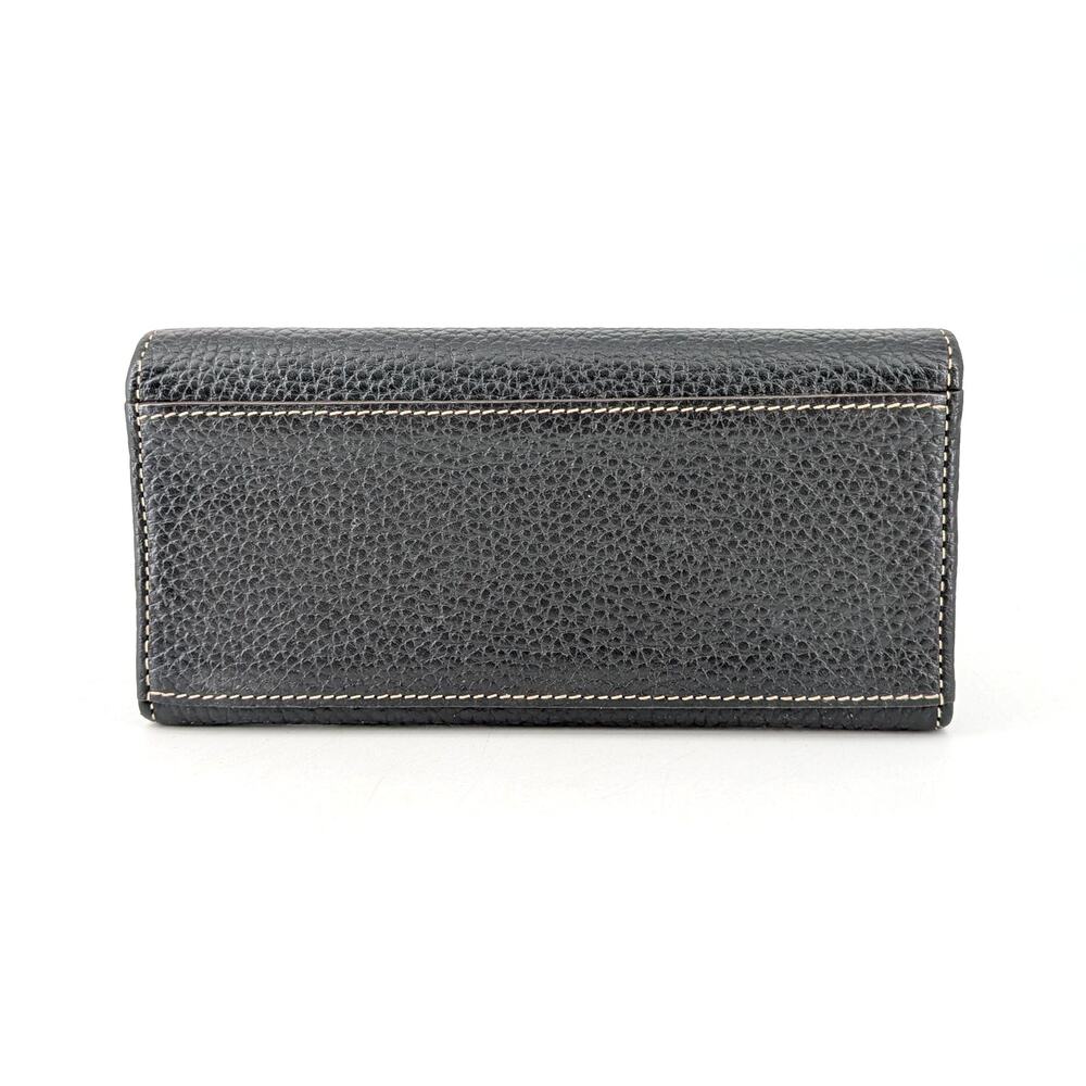 Dooney & Bourke Pebble Grain Leather Bifold Clutch Wallet Vintage - Picture 2 of 5